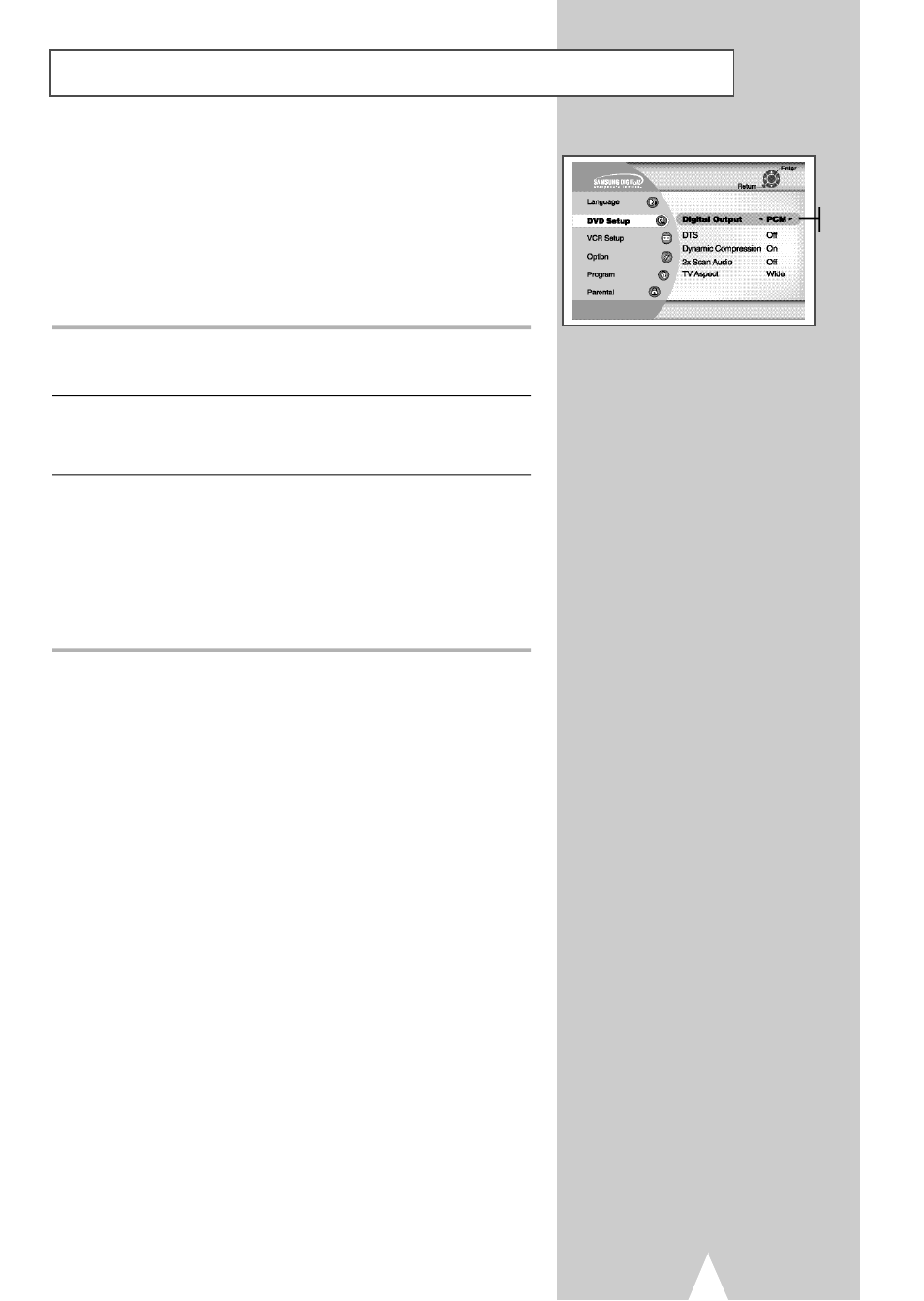Digital output | Samsung DVDV2500V-XAA User Manual | Page 27 / 67