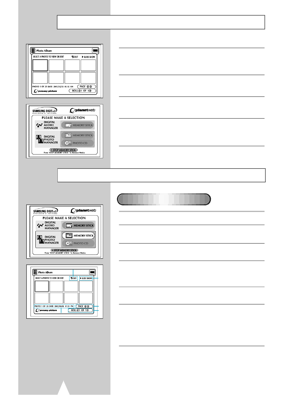 Dpm (digital photo manager) playback | Samsung DVDV2500V-XAA User Manual | Page 48 / 67