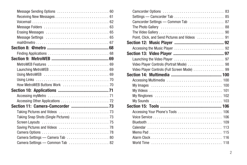 Samsung SCH-R860ZKAMTR User Manual | Page 5 / 180