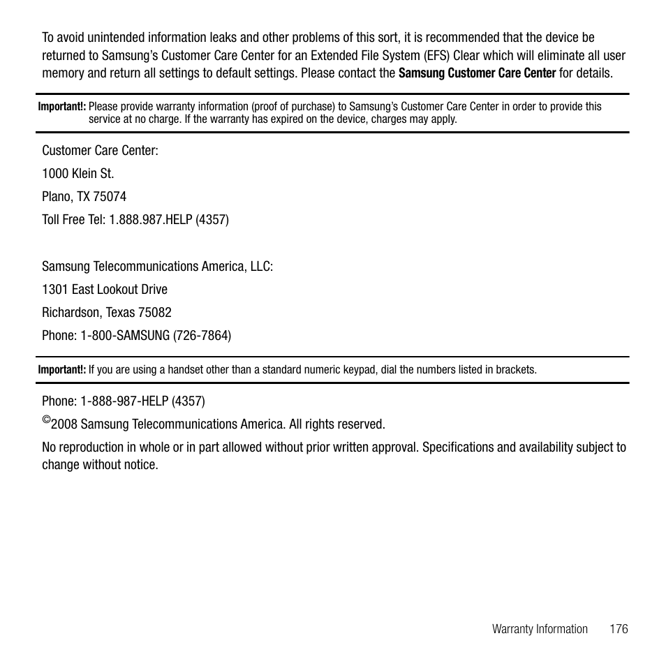 Samsung SGH-T339RRATMB User Manual | Page 179 / 184