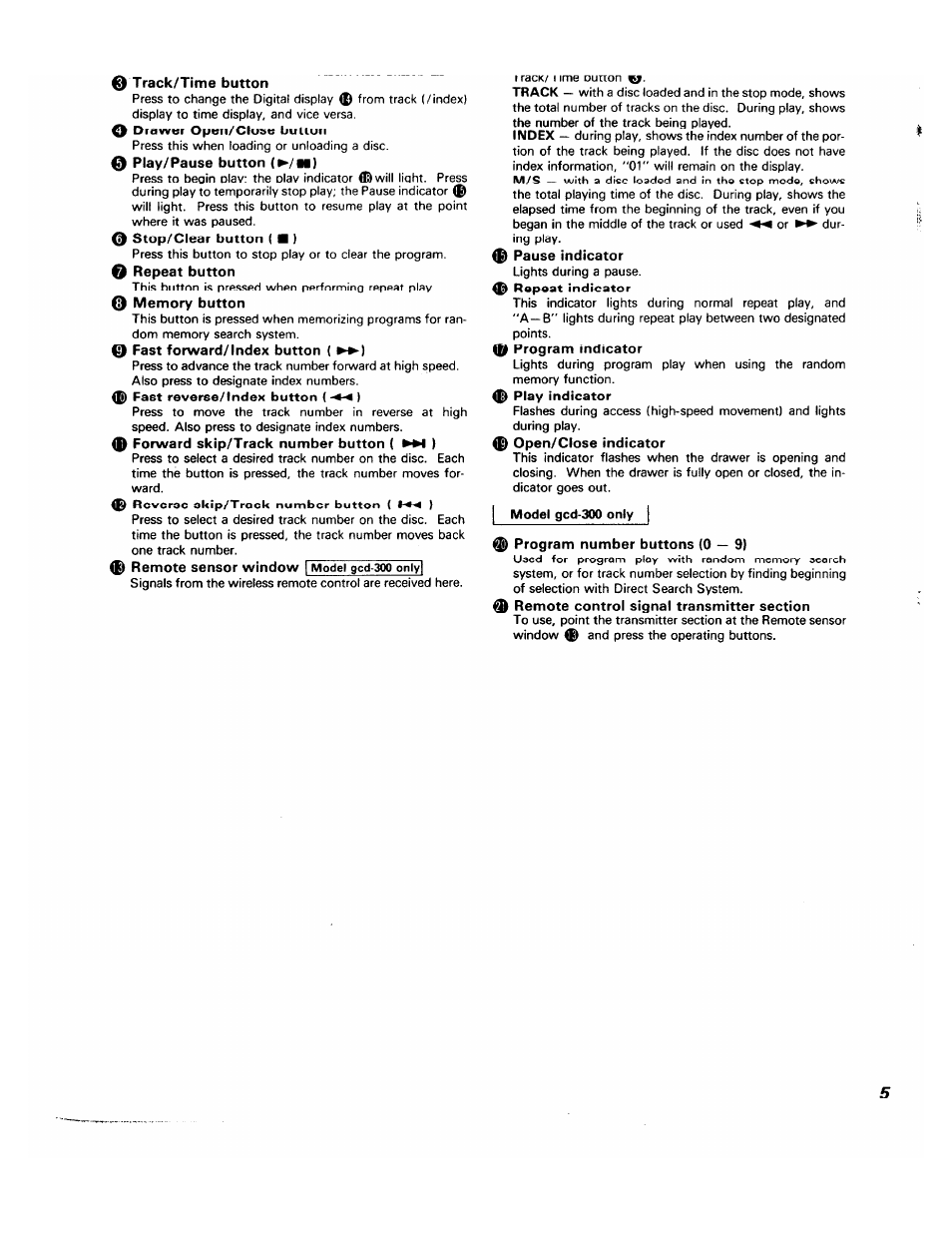 Adcom GCD-200 User Manual | Page 4 / 11