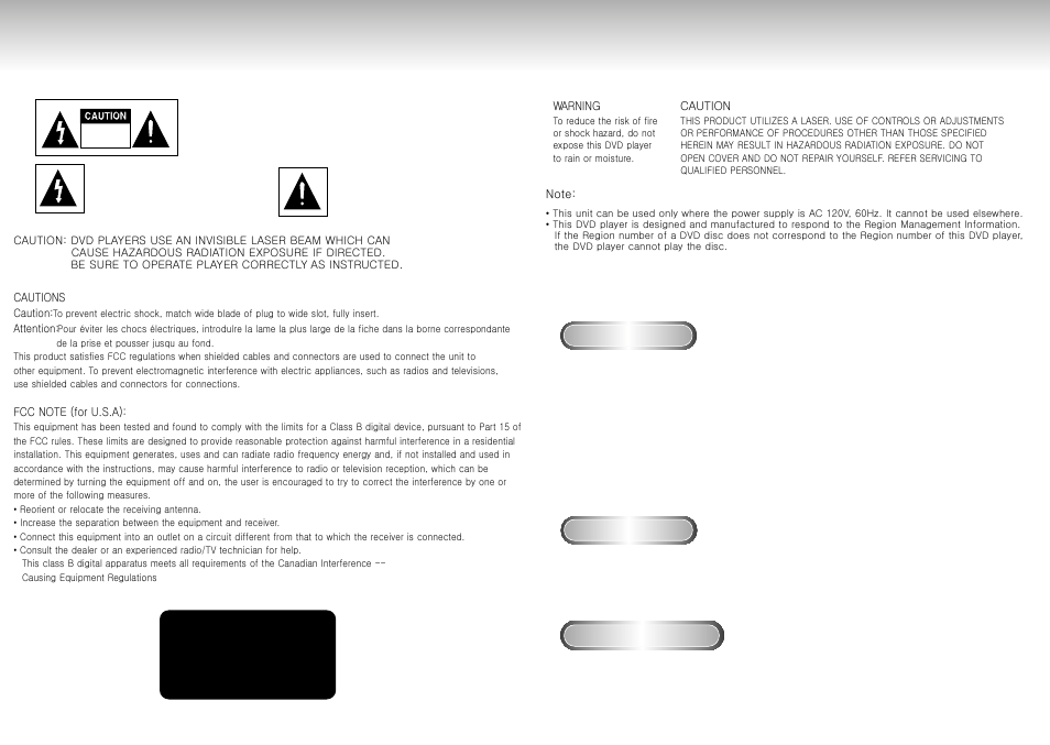 Precautions | Samsung DVD-P721M-XAA User Manual | Page 2 / 26