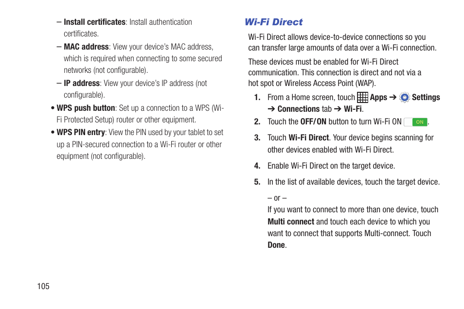 Samsung SM-P907AZKAATT User Manual | Page 110 / 166