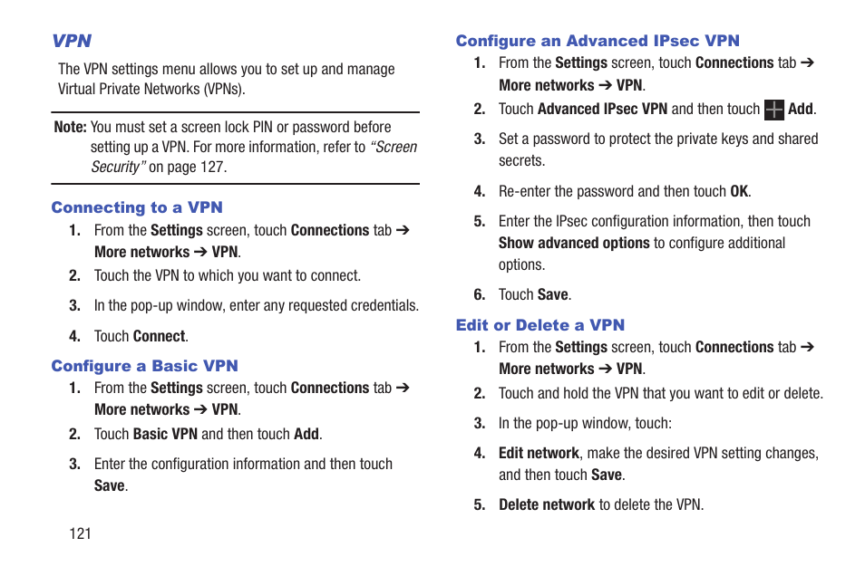 Samsung SM-P907AZKAATT User Manual | Page 126 / 166