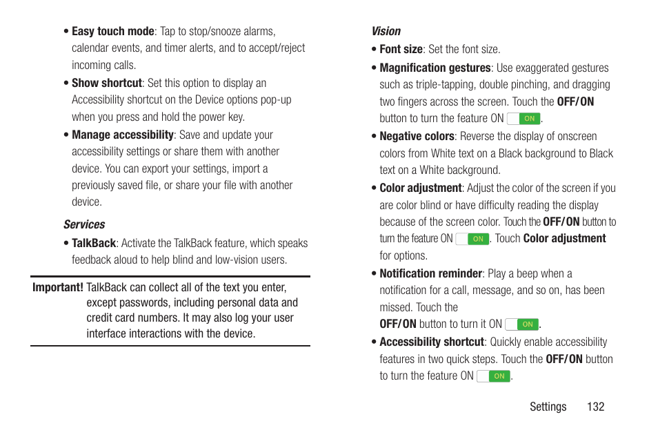Samsung SM-P907AZKAATT User Manual | Page 137 / 166