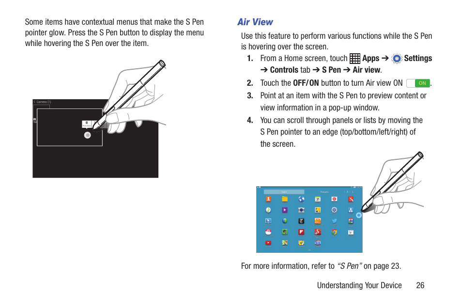 Samsung SM-P907AZKAATT User Manual | Page 31 / 166