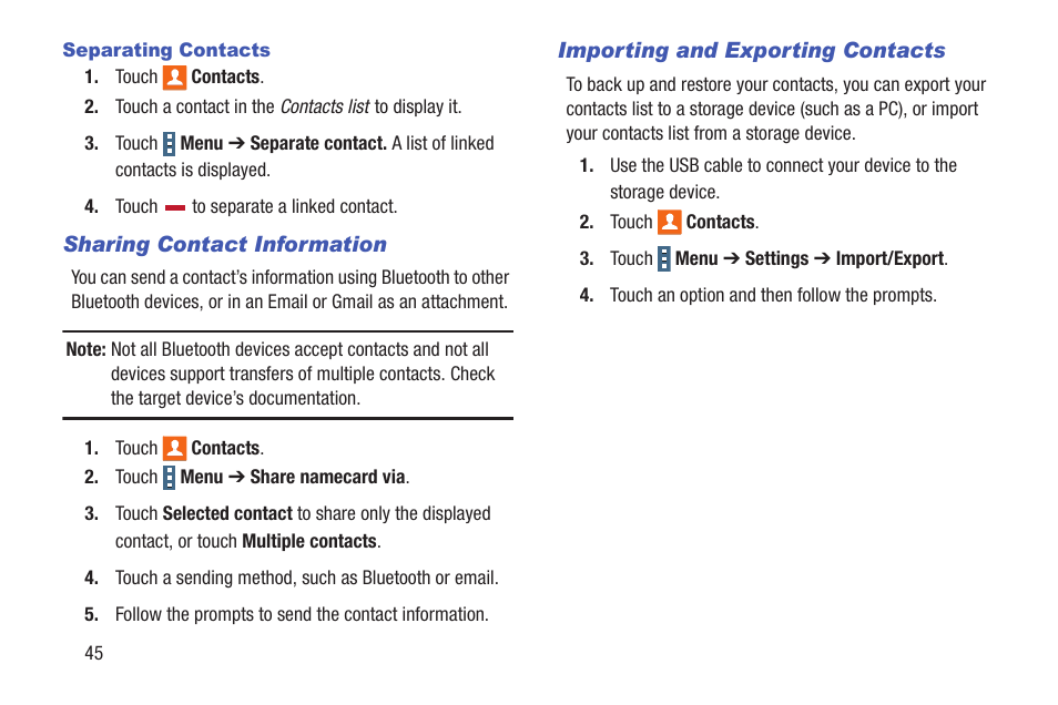 Samsung SM-P907AZKAATT User Manual | Page 50 / 166