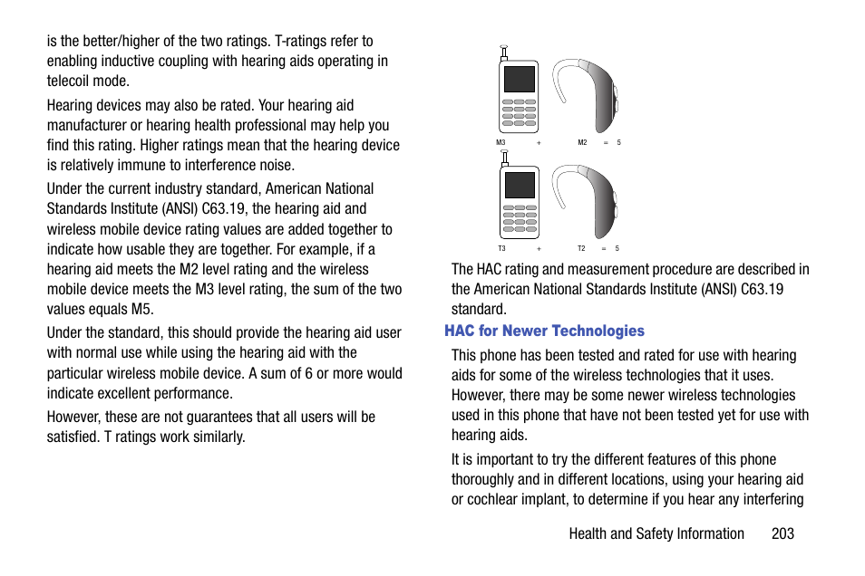 Hac for newer technologies | Samsung SCH-R970ZKAUSC User Manual | Page 209 / 230