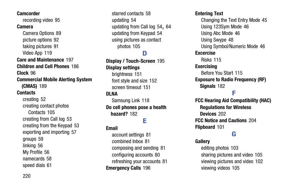 Samsung SCH-R970ZKAUSC User Manual | Page 226 / 230