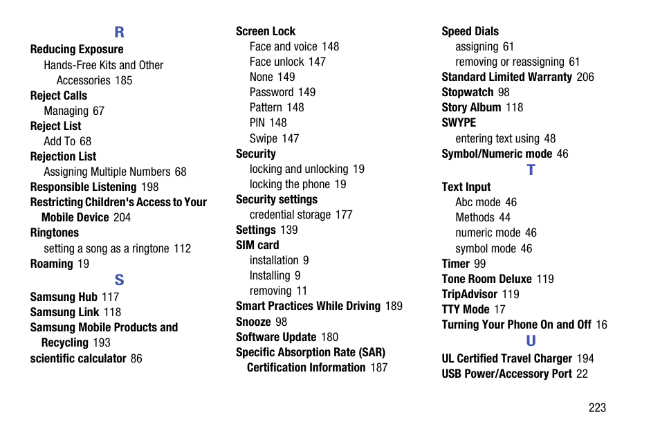 Samsung SCH-R970ZKAUSC User Manual | Page 229 / 230