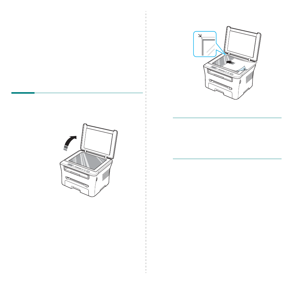 Loading original documents and paper, Loading document | Samsung SCX-4300-XAA User Manual | Page 25 / 97