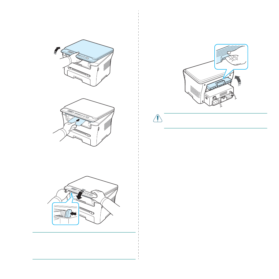 Printing to the rear cover (face up), Printing to the rear cover | Samsung SCX-4300-XAA User Manual | Page 31 / 97