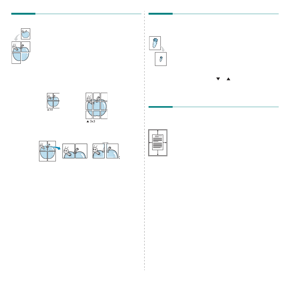 Printing posters, Printing a reduced or enlarged document, Fitting your document to a selected paper size | Fitting your document to a selected paper | Samsung SCX-4300-XAA User Manual | Page 74 / 97