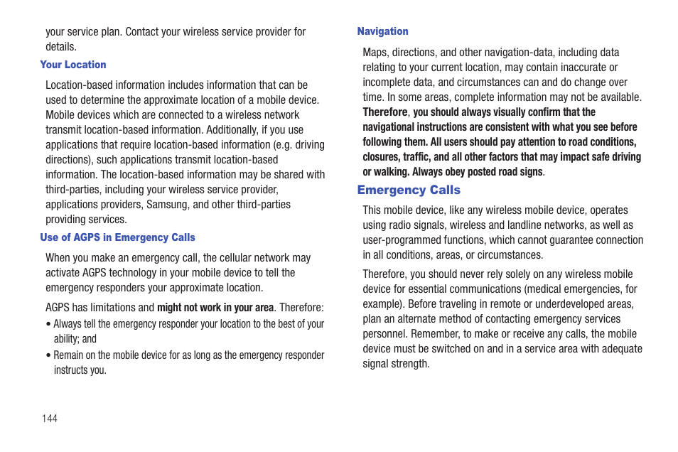 Emergency calls | Samsung SCH-S950RKATFN User Manual | Page 148 / 161