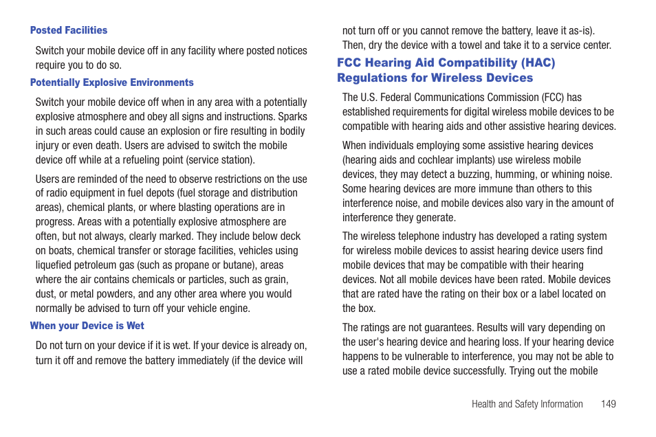 Wireless devices | Samsung SCH-S950RKATFN User Manual | Page 153 / 161