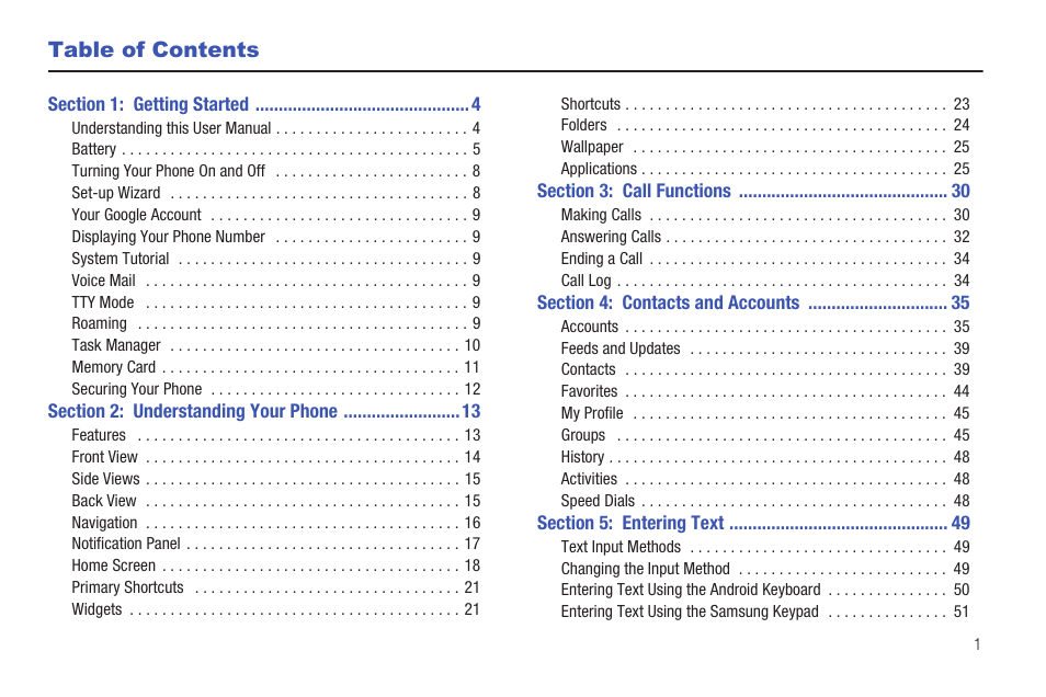 Samsung SCH-S950RKATFN User Manual | Page 5 / 161