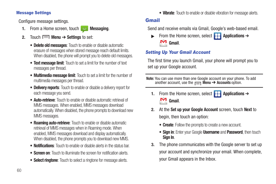 Gmail | Samsung SCH-S950RKATFN User Manual | Page 64 / 161