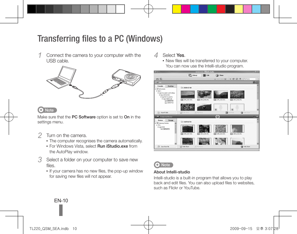 Transferring files to a pc (windows) | Samsung EC-TL220ZBPSUS User Manual | Page 10 / 24