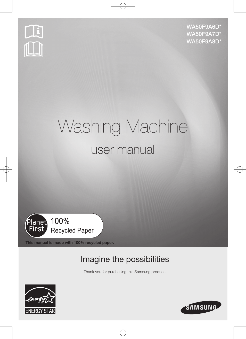 Samsung WA50F9A7DSP-A2 User Manual | 132 pages