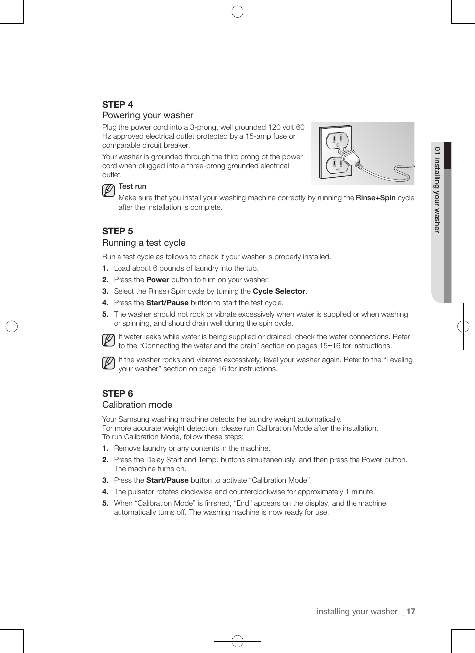 Samsung WA50F9A7DSP-A2 User Manual | Page 17 / 132