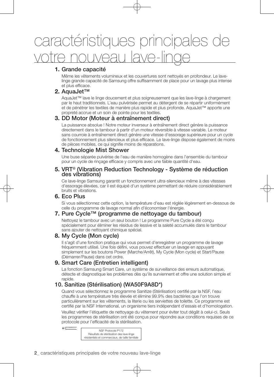 Samsung WA50F9A7DSP-A2 User Manual | Page 46 / 132