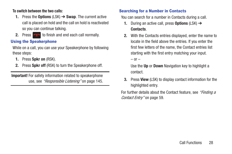 Samsung SGH-T159YKBTMB User Manual | Page 33 / 173