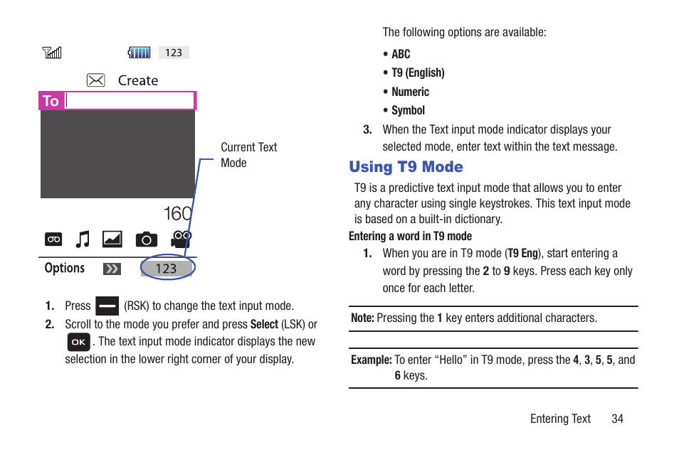 Using t9 mode | Samsung SGH-T159YKBTMB User Manual | Page 39 / 173