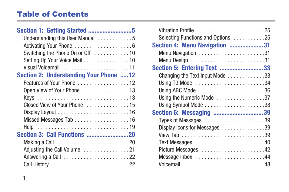 Samsung SGH-T159YKBTMB User Manual | Page 6 / 173