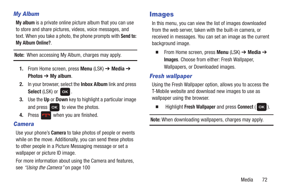 Images | Samsung SGH-T159YKBTMB User Manual | Page 77 / 173