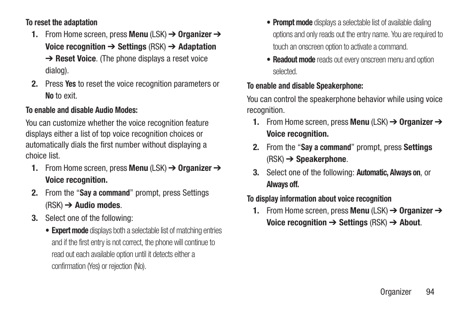 Samsung SGH-T159YKBTMB User Manual | Page 99 / 173