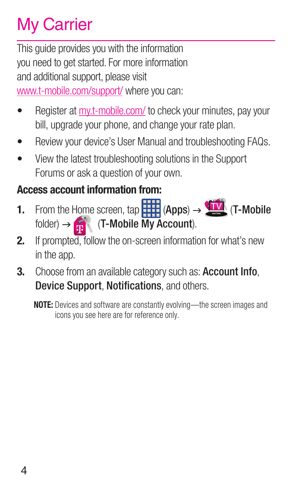 My carrier | Samsung SM-N900TZWETMB User Manual | Page 5 / 35