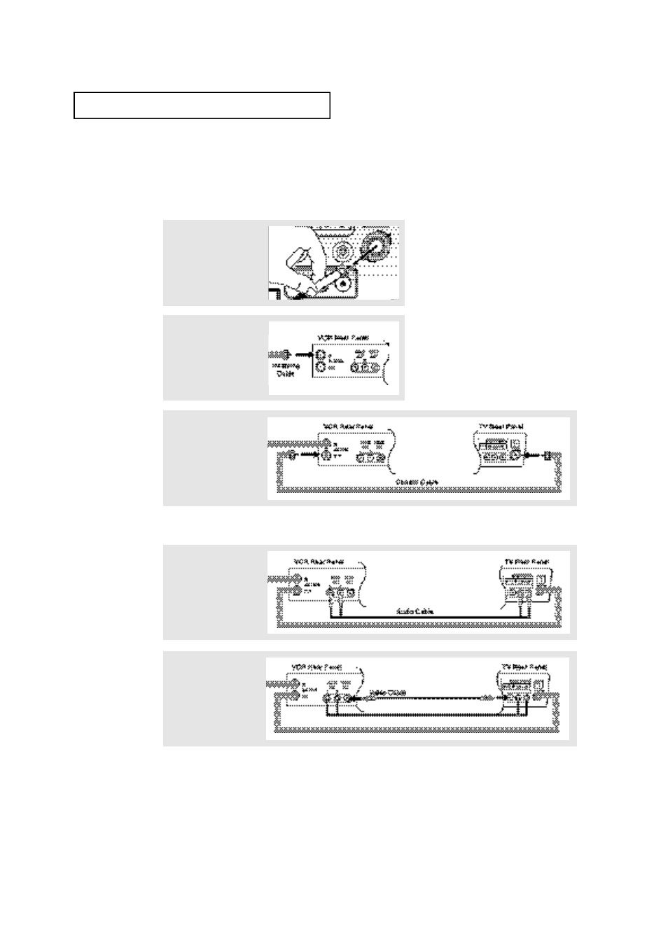 Connecting a vcr | Samsung TXN1634FX-XAC User Manual | Page 18 / 49