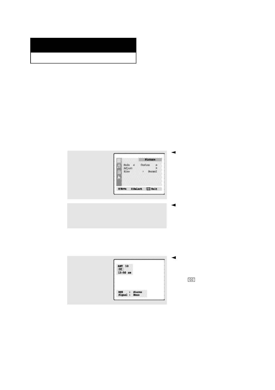 Turning the tv on and off, Viewing the menus and on-screen displays | Samsung TXN1634FX-XAC User Manual | Page 21 / 49