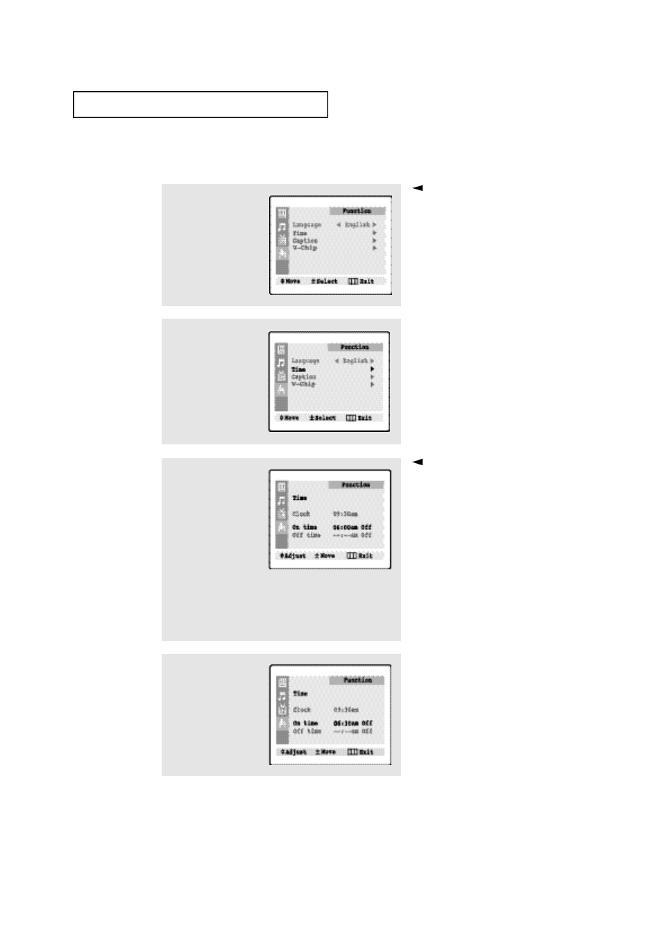 Setting the on/off timer | Samsung TXN1634FX-XAC User Manual | Page 38 / 49