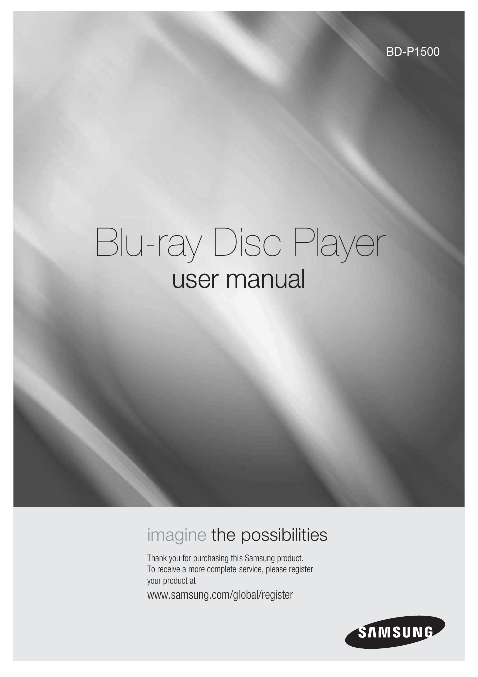 Samsung BD-P1500-XAA User Manual | 67 pages