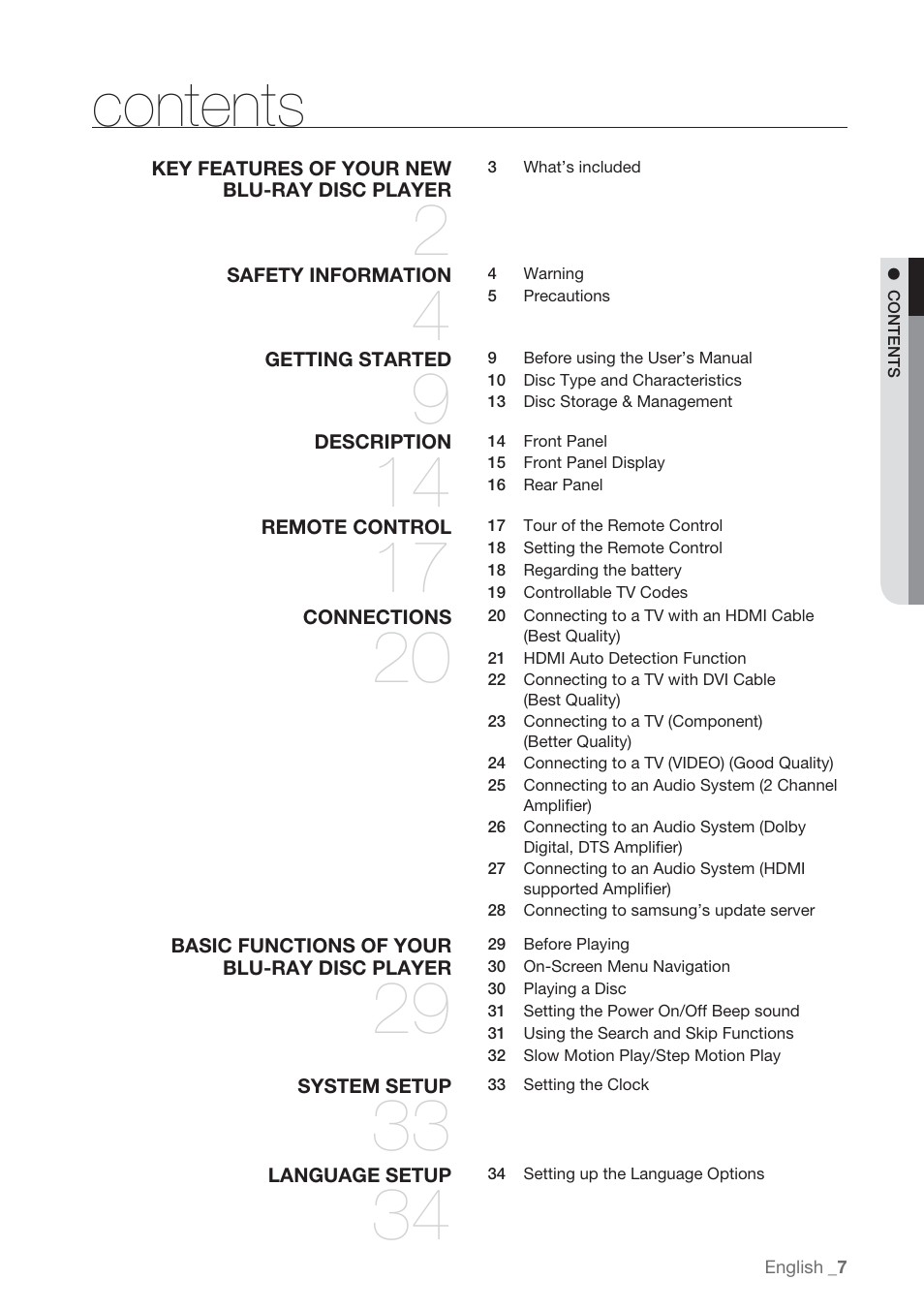 Samsung BD-P1500-XAA User Manual | Page 7 / 67