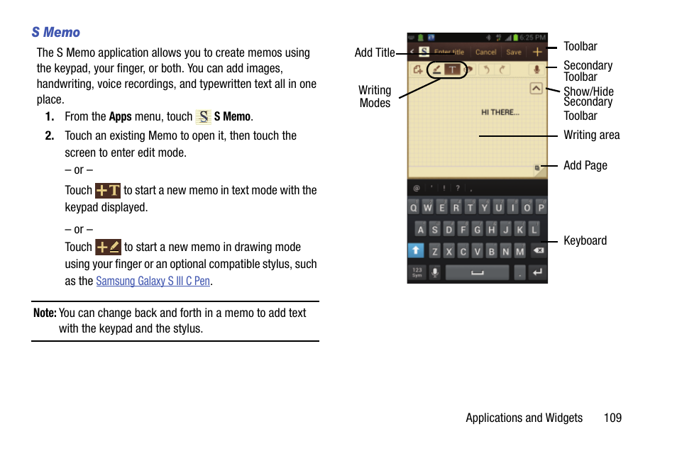 S memo | Samsung SCH-L710MBBXAR User Manual | Page 115 / 176