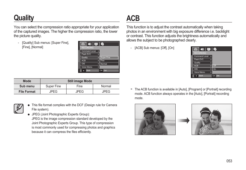 Quality | Samsung EC-HZ15WABP-US User Manual | Page 54 / 117