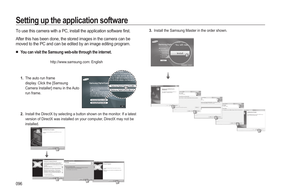Setting up the application software | Samsung EC-HZ15WABP-US User Manual | Page 97 / 117