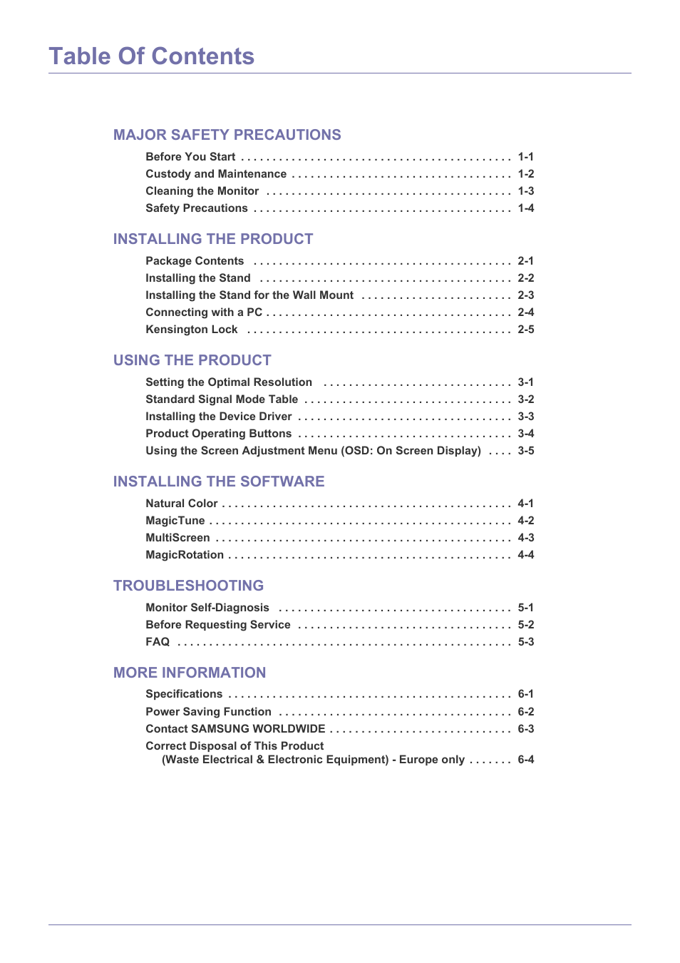 Samsung LS22A460BSU-ZA User Manual | Page 2 / 47