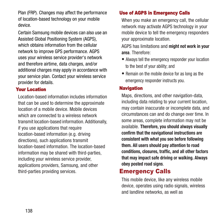 Emergency calls | Samsung SPH-M840MBAVMU User Manual | Page 142 / 168