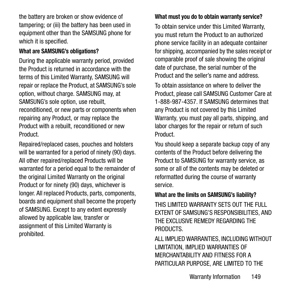 Samsung SPH-M840MBAVMU User Manual | Page 153 / 168