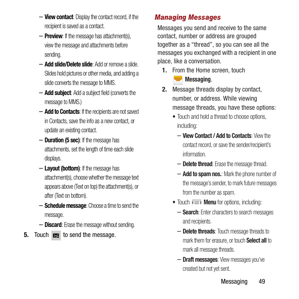 Samsung SPH-M840MBAVMU User Manual | Page 53 / 168