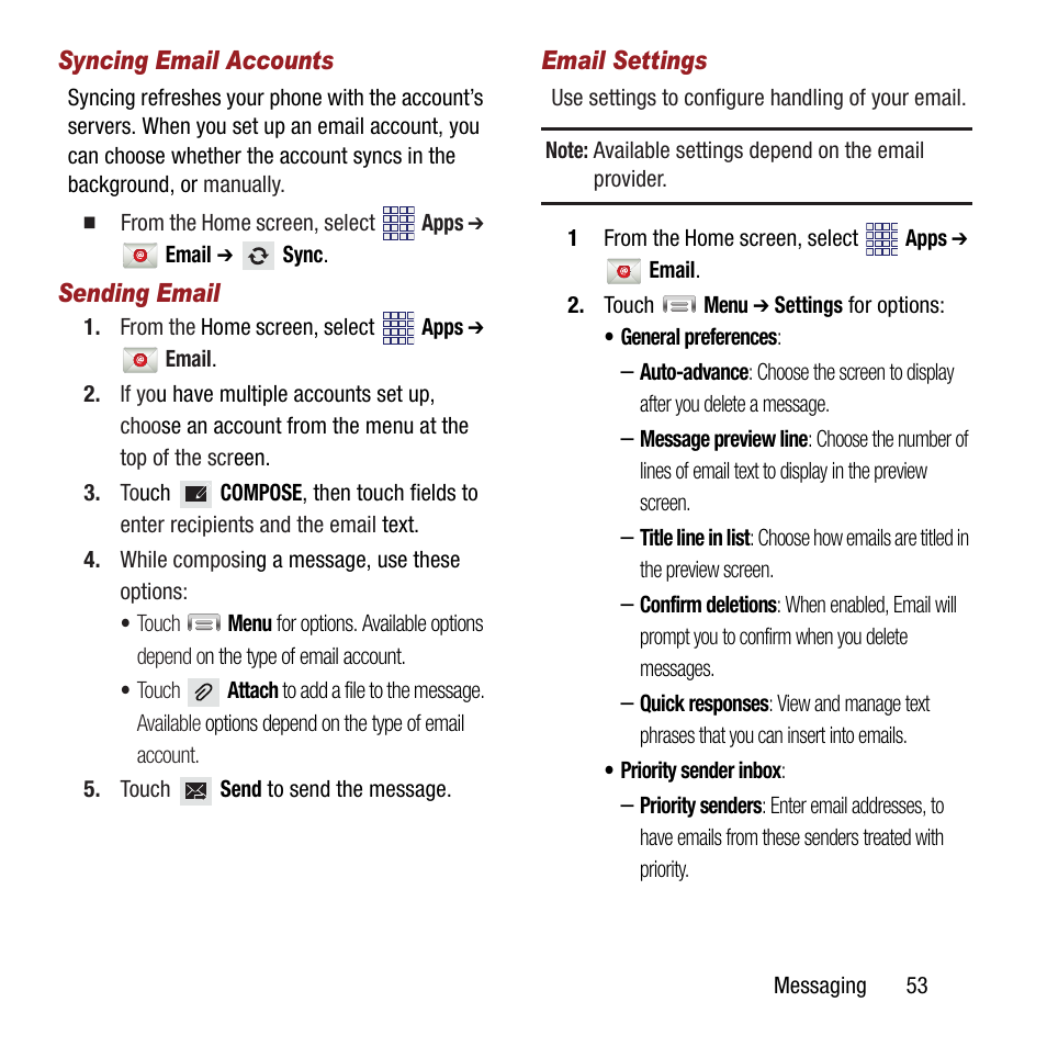 Or see “sending email” on | Samsung SPH-M840MBAVMU User Manual | Page 57 / 168