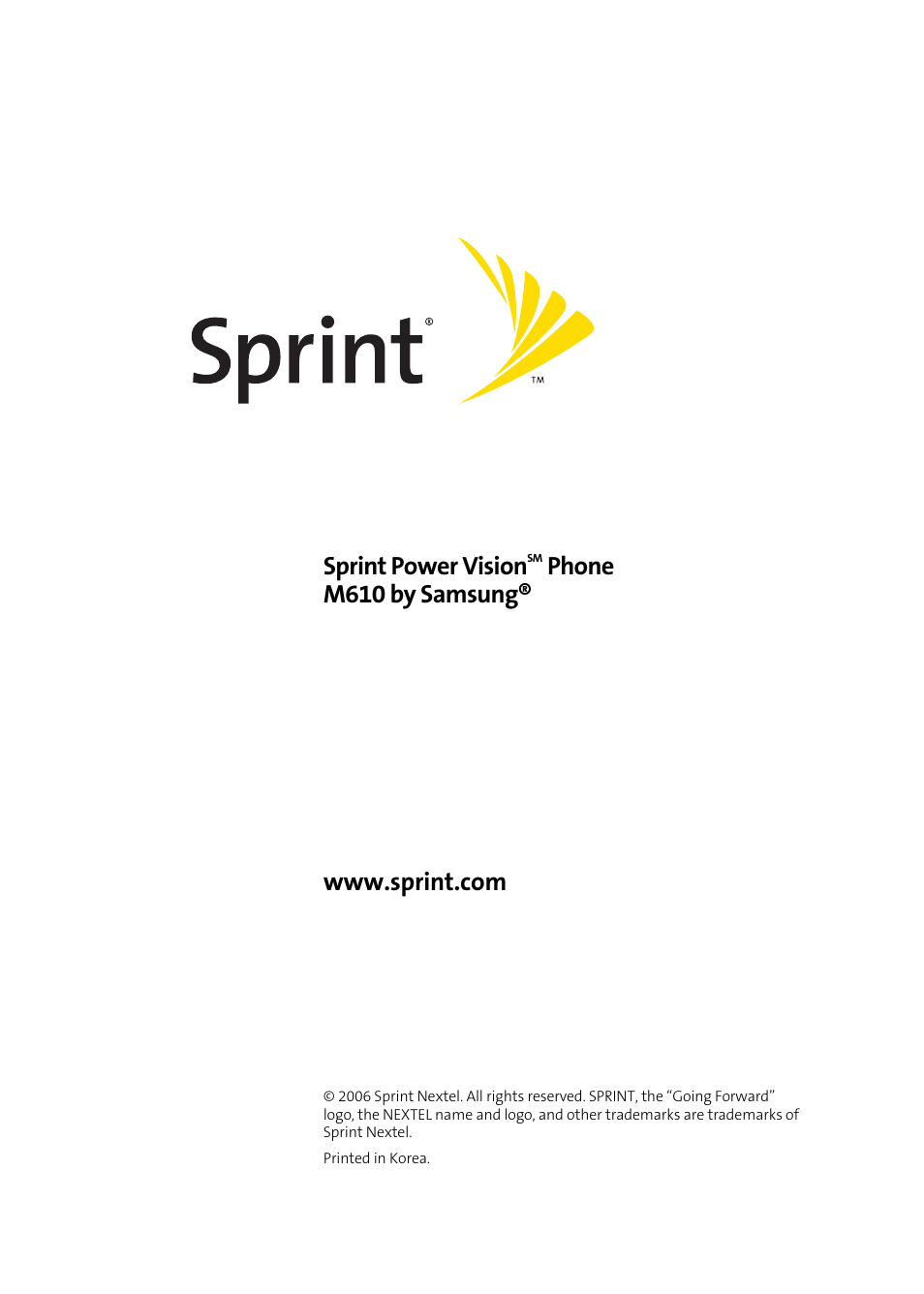 Samsung SPH-M610DAASPR User Manual | 272 pages