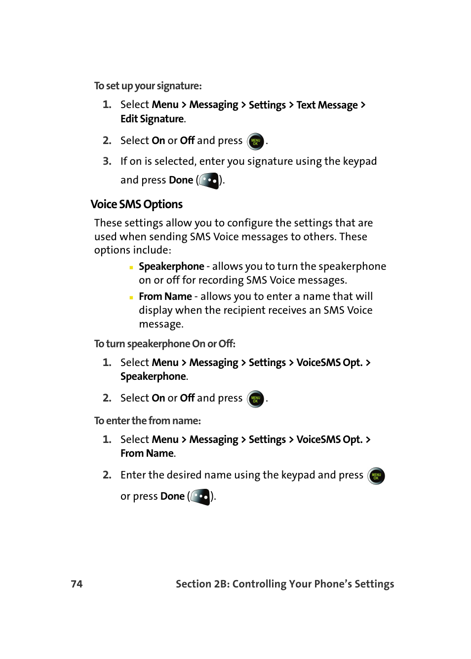 Voice sms options | Samsung SPH-M610DAASPR User Manual | Page 100 / 272