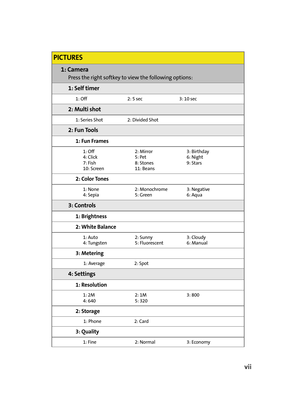 Pictures, Camera | Samsung SPH-M610DAASPR User Manual | Page 15 / 272