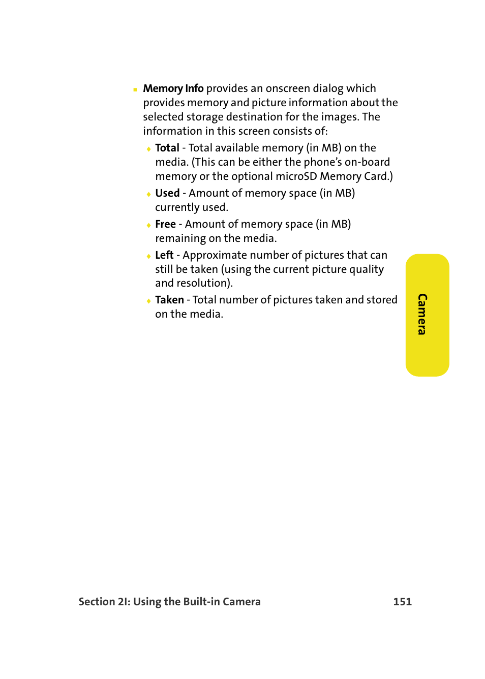 Ca m e ra | Samsung SPH-M610DAASPR User Manual | Page 177 / 272