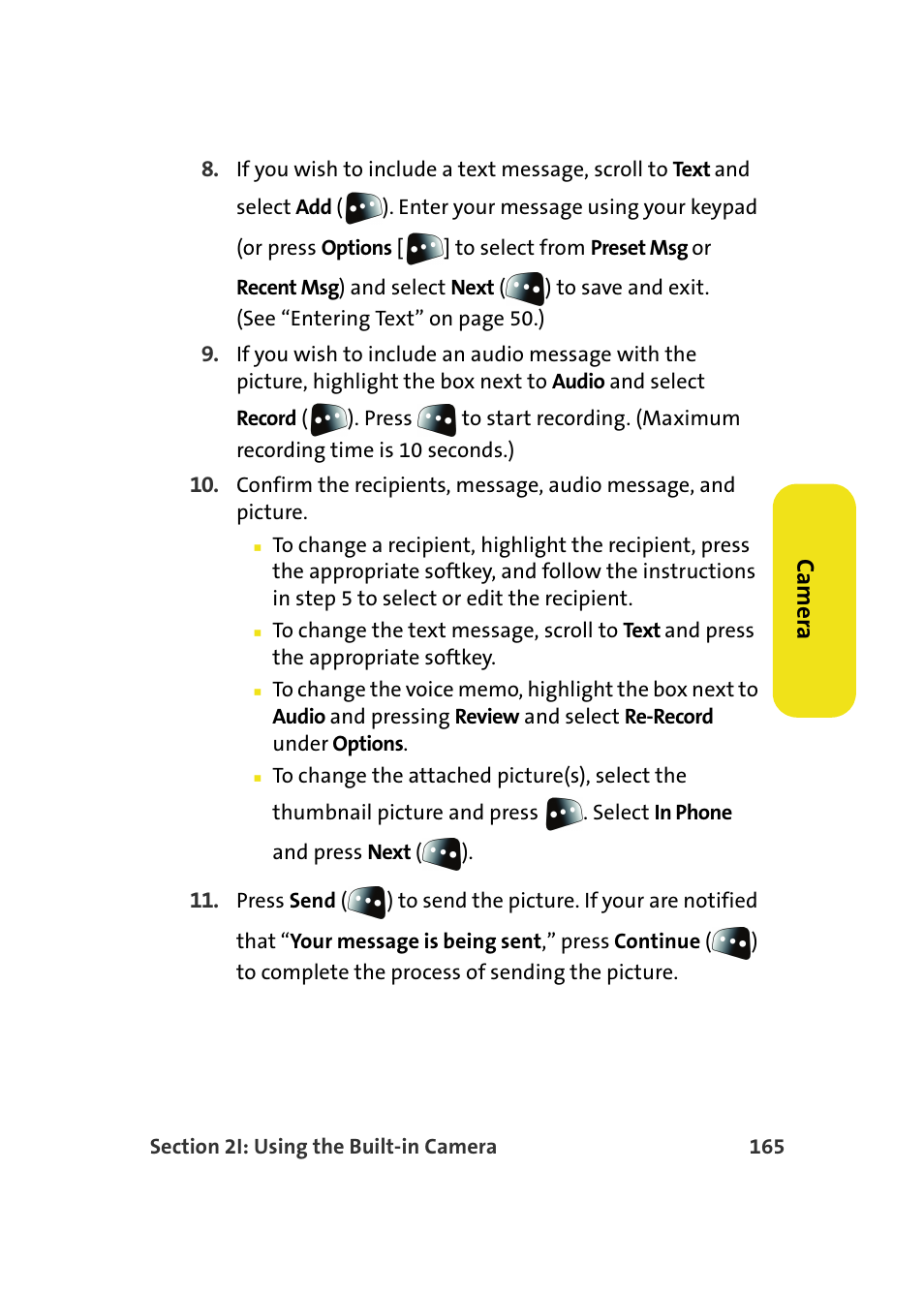 Ca m e ra | Samsung SPH-M610DAASPR User Manual | Page 191 / 272