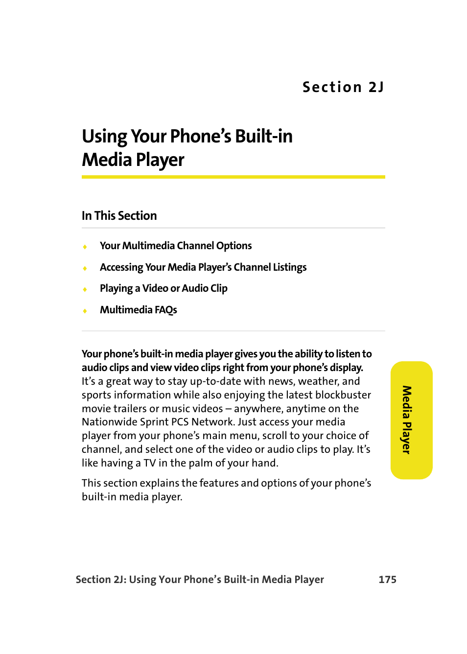 Using your phone’s built-in media player, 2j. using your phone’s built-in media player | Samsung SPH-M610DAASPR User Manual | Page 201 / 272